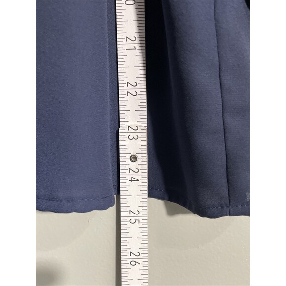 Lauren Conrad Large Blue Lace Detail Blouse Lightweight Feminine Romantic - Picture 9 of 15